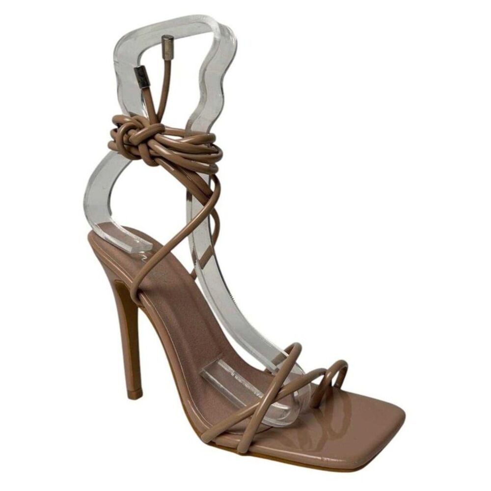 Chic Womens/Ladies Leather High Heels / Mocha